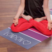 Personalisierte Mit Monogramm Streifen Yogamatte