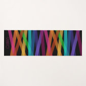 Personalisierte Mit Monogramm Streifen Yogamatte (Vorderseite (Horizontal))