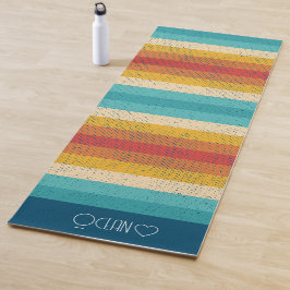 Personalisierte Mit Monogramm Streifen Yogamatte
