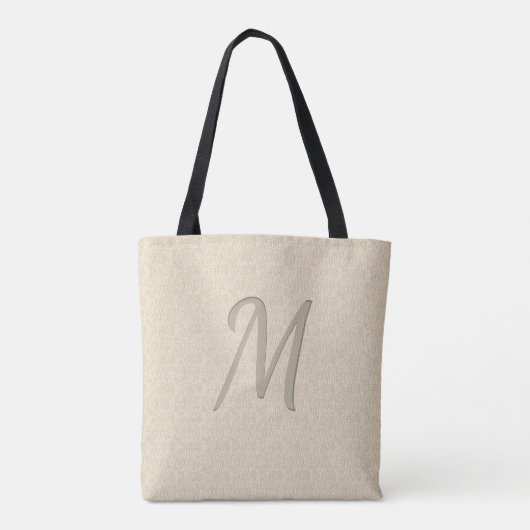Personalisierte Mit Monogramm Tragetaschen mit Mag Tasche (Rückseite)