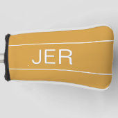 Personalisierte Mit Monogramm Vorgänge Golf Headcover (Vorderseite)