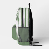 Personalisierte Mit Monogramm, zeitgemäße Streifen Bedruckter Rucksack (Rechts)