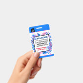 Personalisierte Mitarbeiter - Firmenlogo Ausweis (Handheld)