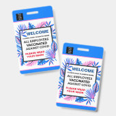 Personalisierte Mitarbeiter - Firmenlogo Ausweis (Front & Back)