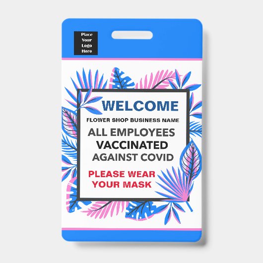 Personalisierte Mitarbeiter - Firmenlogo Ausweis (Front)