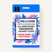 Personalisierte Mitarbeiter - Firmenlogo Ausweis (Rückseite)