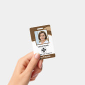 Personalisierte Mitarbeiter, Foto, Bar Code und Lo Ausweis (Handheld)