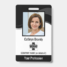 Personalisierte Mitarbeiter, Foto, Bar Code und Lo Ausweis