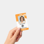 Personalisierte Mitarbeiter, Foto, Bar Code und Lo Ausweis (Handheld)