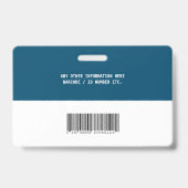 Personalisierte Mitarbeiter Foto ID Company Custom Ausweis (Back)