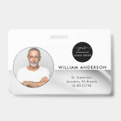 Personalisierte Mitarbeiter Foto ID Company Imitat Ausweis (Vorderseite)