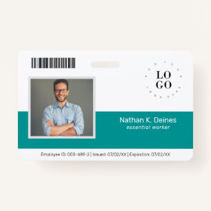 Personalisierte Mitarbeiter-Foto-ID Unternehmenssi Ausweis