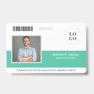 Personalisierte Mitarbeiter-Foto-ID Unternehmenssi Ausweis
