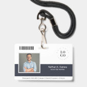 Personalisierte Mitarbeiter-Foto-ID Unternehmenssi Ausweis (Vorderseite mit Lanyard)