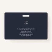 Personalisierte Mitarbeiter-Foto-ID Unternehmenssi Ausweis (Rückseite)