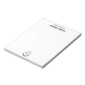 Personalisierte Mitarbeiter für das Minimalistisch Notizblock (Rotiert)