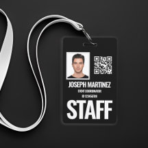 Personalisierte Mitarbeiter-ID mit Foto