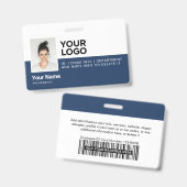 Personalisierte Mitarbeiter Moderne Foto-ID-Sicher Ausweis (Vorder- & Rückseite)