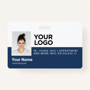 Personalisierte Mitarbeiter Moderne Foto-ID-Sicher Ausweis