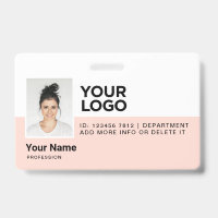 Personalisierte Mitarbeiter Moderne Foto-ID-Sicher