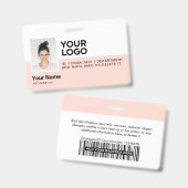 Personalisierte Mitarbeiter Moderne Foto-ID-Sicher Ausweis (Vorder- & Rückseite)
