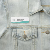Personalisierte Mitarbeiter Namensschild (Beispiel)