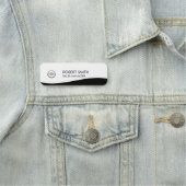 Personalisierte Mitarbeiter Namensschild (Beispiel)