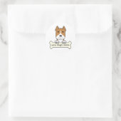 Personalisierte Mitarbeiter Runder Aufkleber (Tasche)