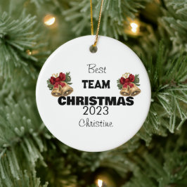 personalisierte Mitarbeiter Weihnachtsgeschenk Keramik Ornament