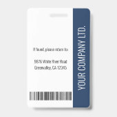 Personalisierte Mitarbeiterinnen und Mitarbeiter i Ausweis (Rückseite)