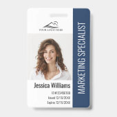 Personalisierte Mitarbeiterinnen und Mitarbeiter i Ausweis (Vorderseite)