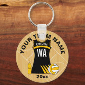 Personalisierte Mitglieder des Netball-Vereins Schlüsselanhänger (Vorderseite)