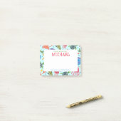 Personalisierte Mittagshinweise von Watercolor Sea Post-it Klebezettel (Auf Schreibtisch)
