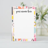 Personalisierte Mitteilungskarten (Stehend Vorderseite)