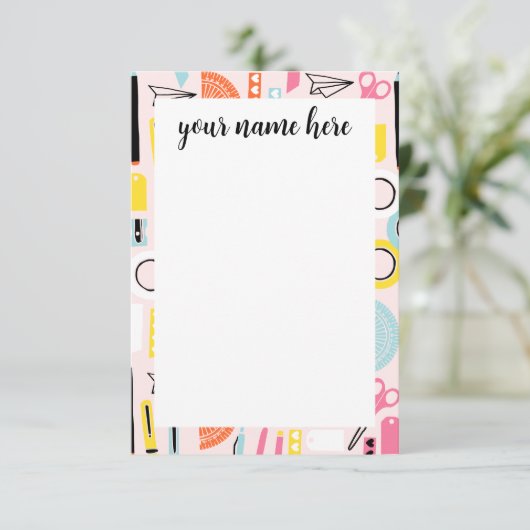 Personalisierte Mitteilungskarten (Stehend Vorderseite)