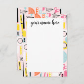 Personalisierte Mitteilungskarten (Vorne/Hinten)