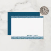 Personalisierte Mitteilungskarten an den blauen Gr (Vorderseite/Rückseite Beispiel)