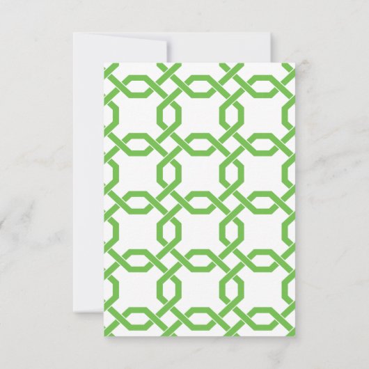 Personalisierte Mitteilungskarten aus Gitter und G (Rückseite)