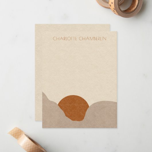 Personalisierte Mitteilungskarten der Boho Desert  (Vorderseite/Rückseite Beispiel)