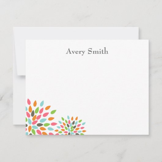 Personalisierte Mitteilungskarten - Designerstil (Vorderseite)