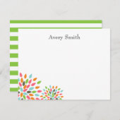 Personalisierte Mitteilungskarten - Designerstil (Vorne/Hinten)