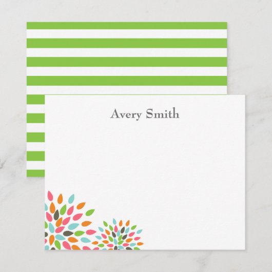 Personalisierte Mitteilungskarten - Designerstil (Vorne/Hinten)