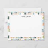 Personalisierte Mitteilungskarten mit gestrichenen (Vorderseite)