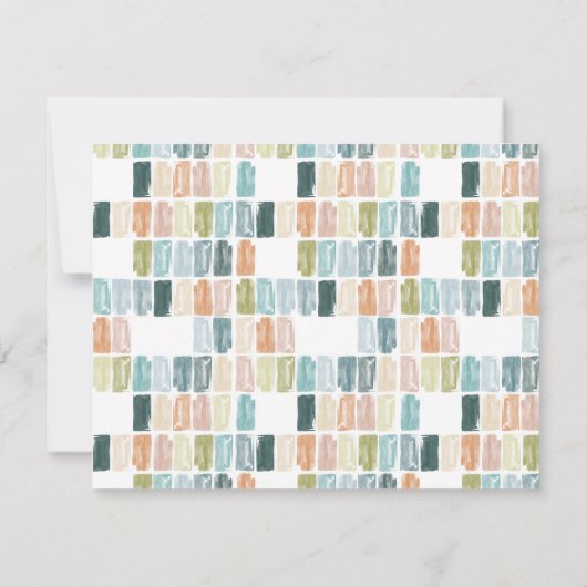 Personalisierte Mitteilungskarten mit gestrichenen (Rückseite)