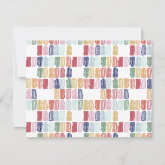 Personalisierte Mitteilungskarten mit hellen Farbe (Rückseite)