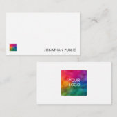 Personalisierte Mitteilungskarten Textlogos hier e (Vorne/Hinten)