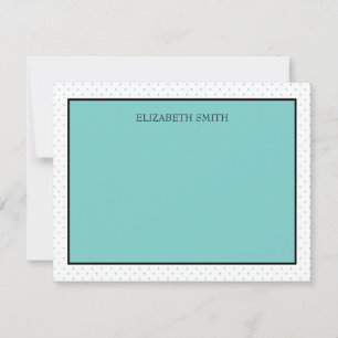 Personalisierte Mitteilungskarten Tiffany Dots