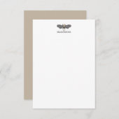 Personalisierte Mitteilungskarten von Lacewing Bee (Vorne/Hinten)