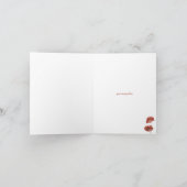 Personalisierte Mitteilungskarten von Red Peonies (Innenseite)