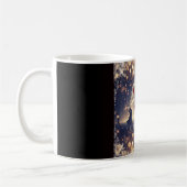 Personalisierte Mitternachtsuhr Neujahrs-Tasse Kaffeetasse (Links)